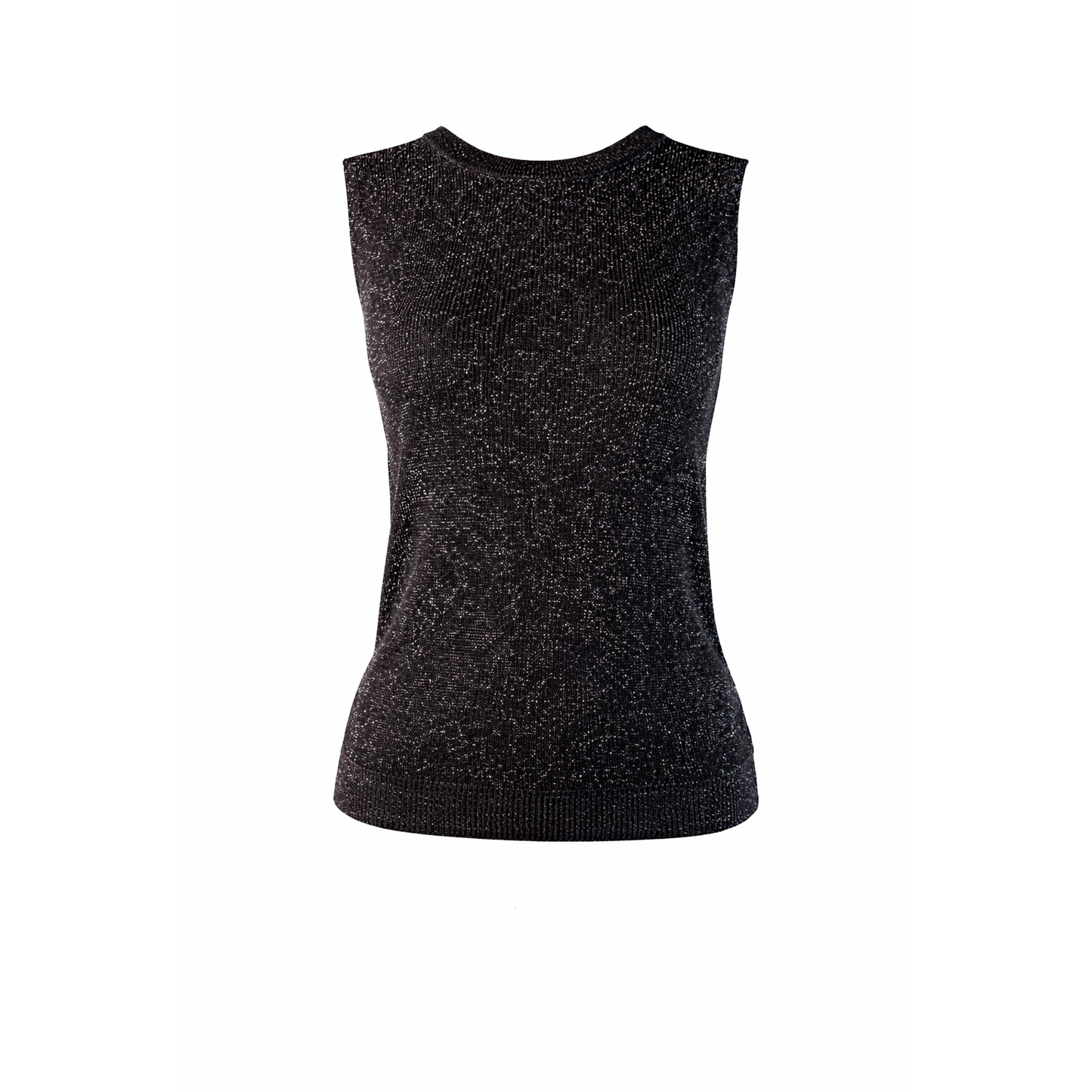 Metallic sleeveless top DEEP PINK