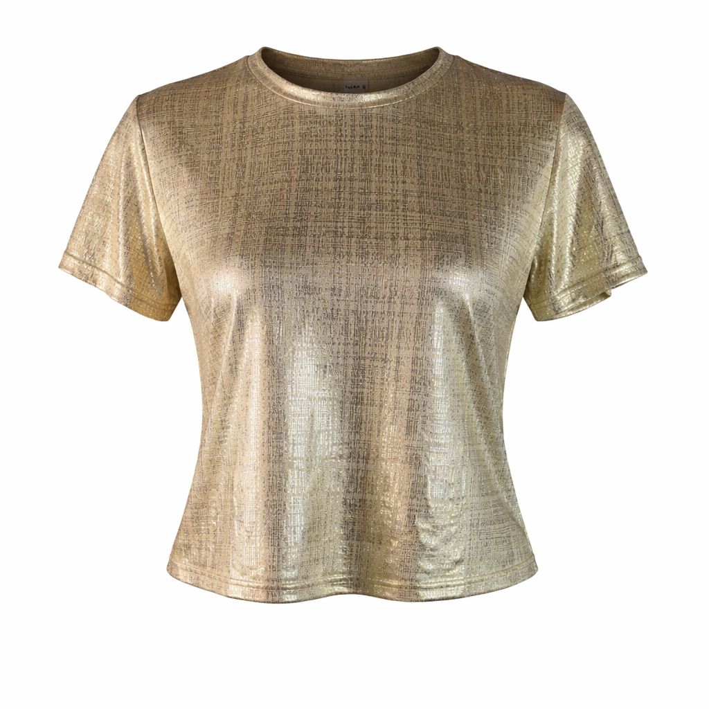 Metallic gold t-shirt CHANCE ITALIA