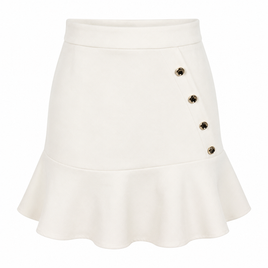 Skirt with gold buttons 