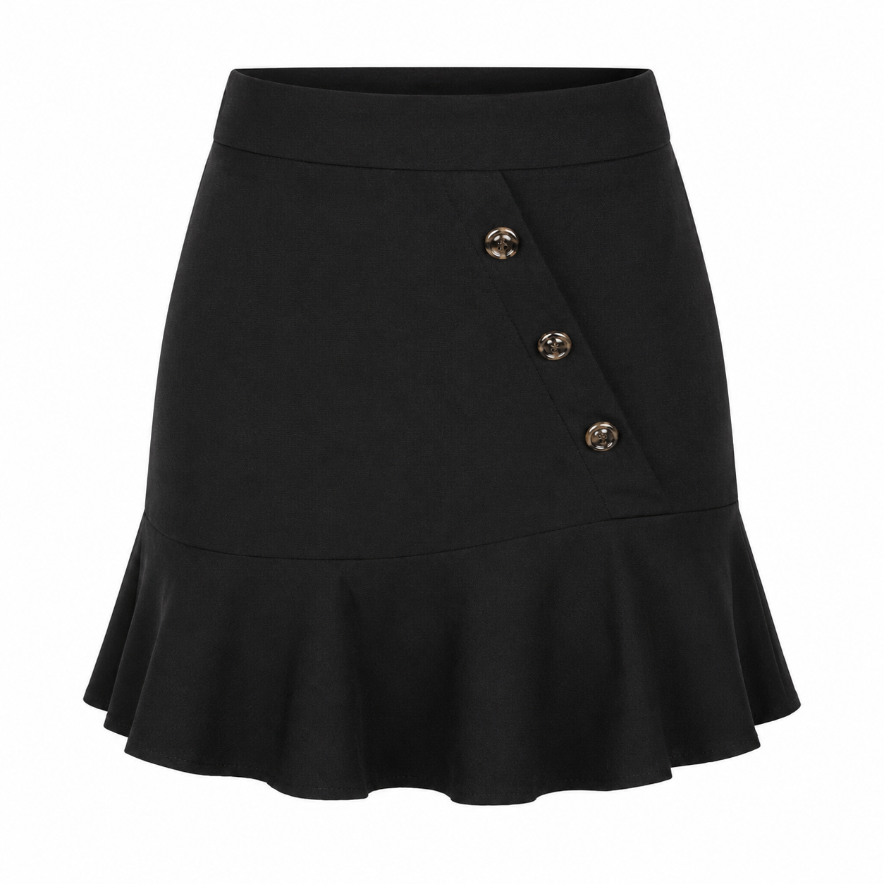 Skirt with gold buttons 