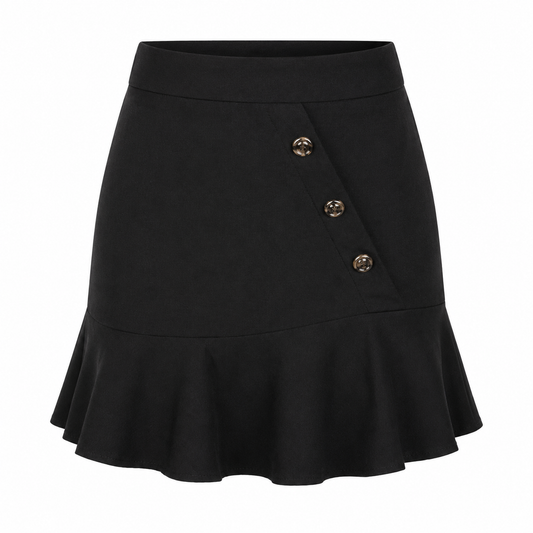 Skirt with gold buttons 