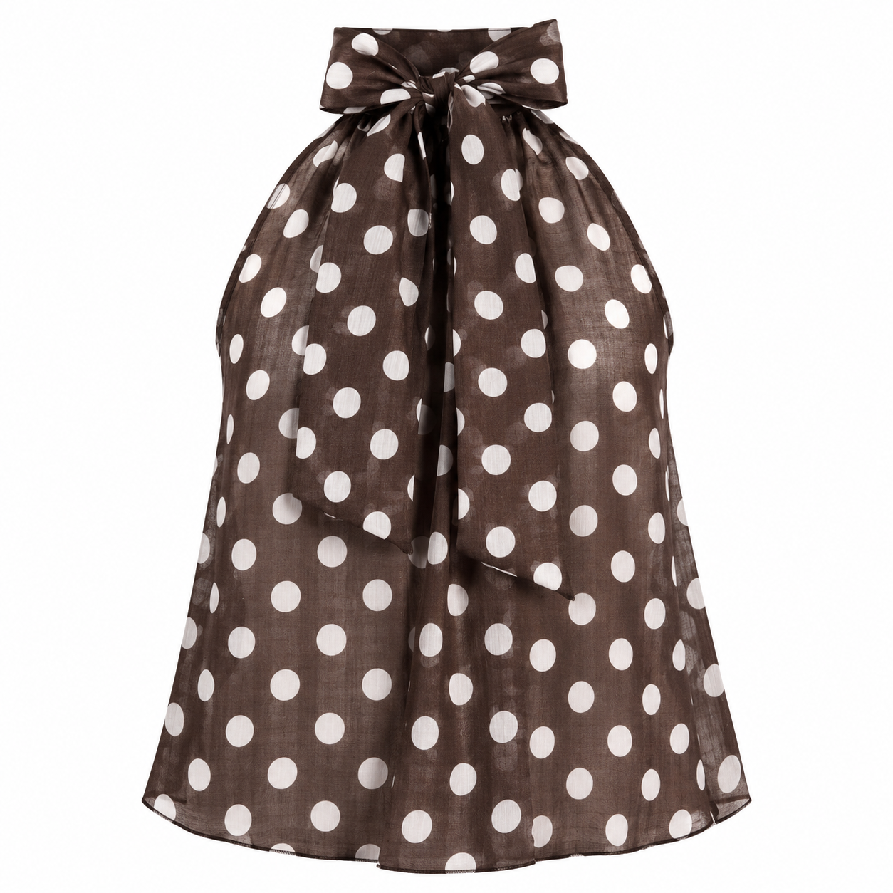 Sleeveless top with dots 