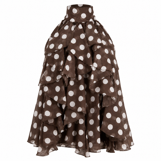 Sleeveless top with dots 