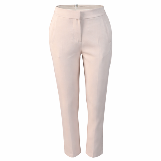 Slim fit trousers - light pink LOUIZA FASHION