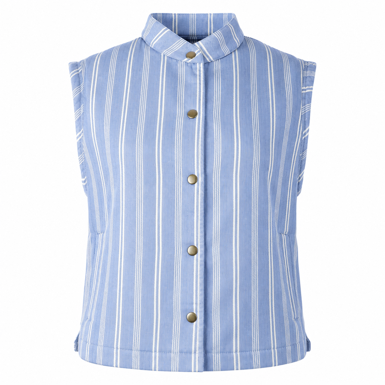 Striped blue waistcoat 