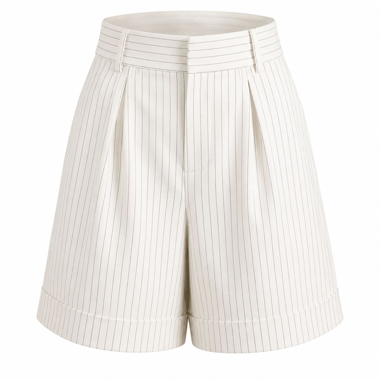 Stripped linen short 