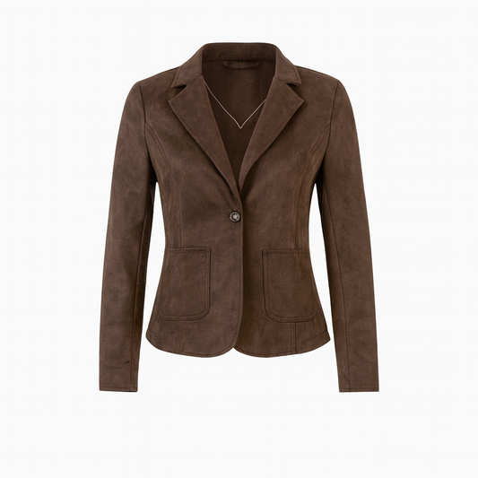 Suede blazer