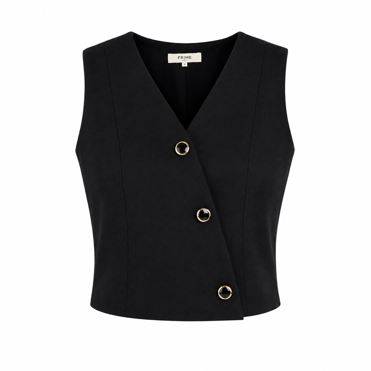 Waistcoat with gold buttons 