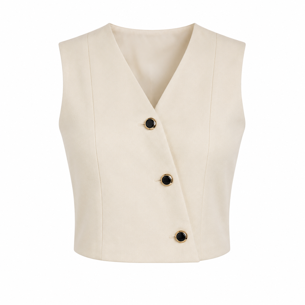 Waistcoat with gold buttons 