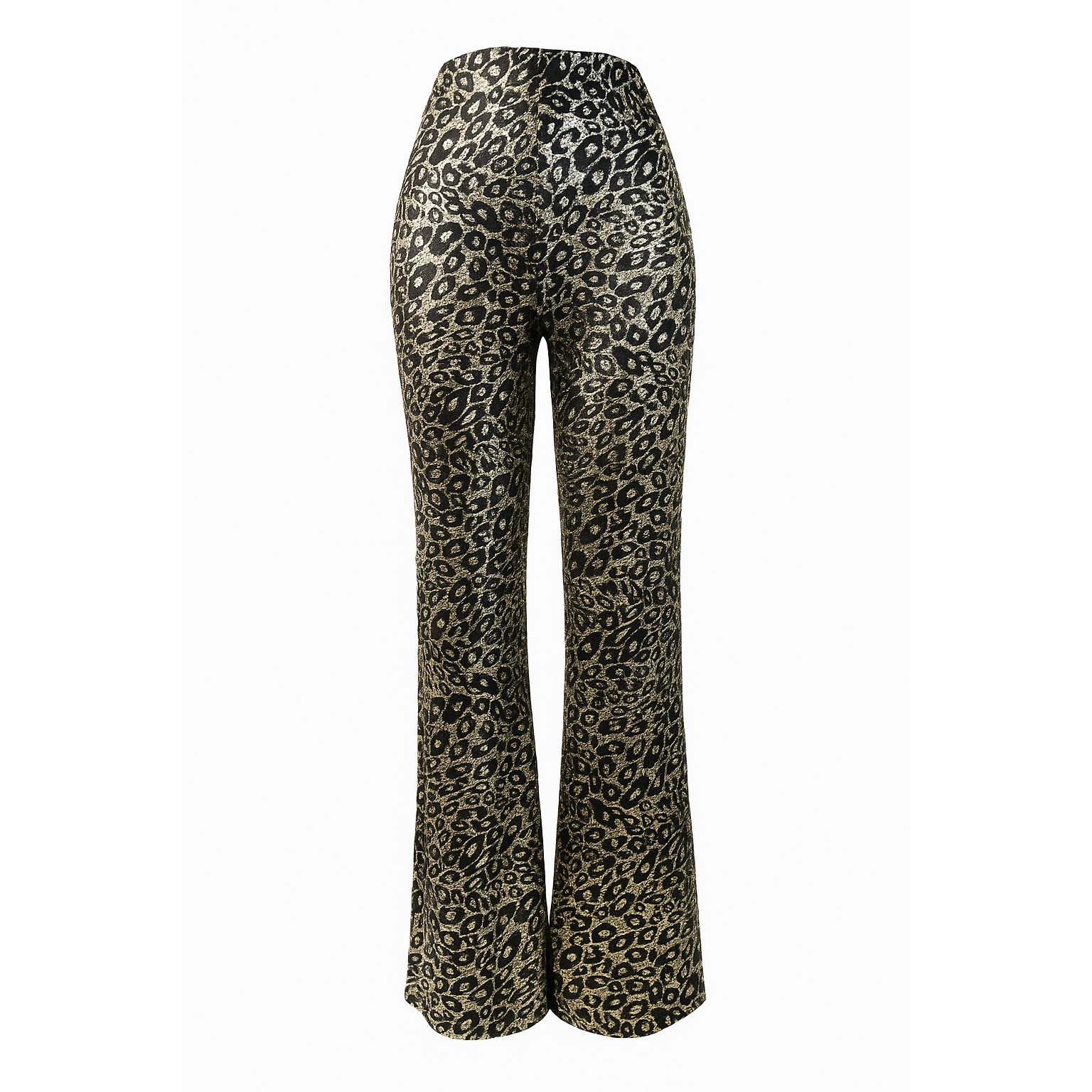 Metallic gold and black wide legs trousers A.Z.J