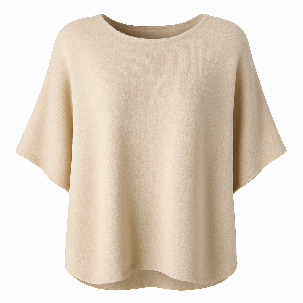 Short sleeves plain knit Luisa Fashion
