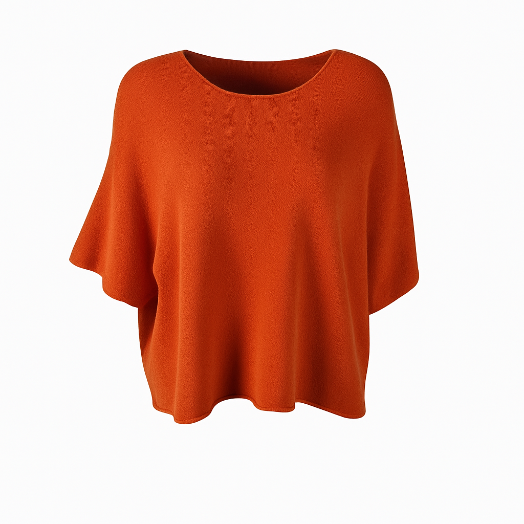 Short sleeves plain knit Luisa Fashion