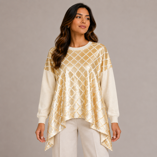 asymmetrical knit 