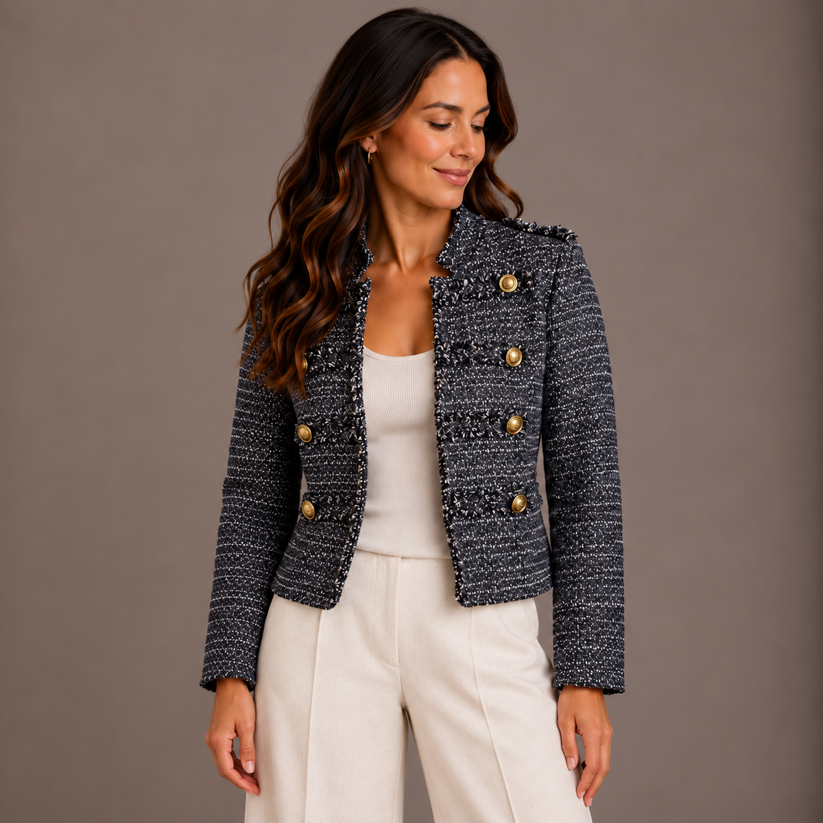 Navy Military Blazer for Women 