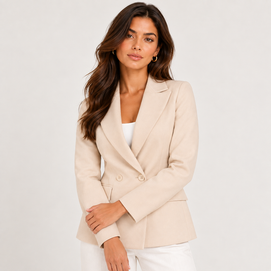Beige classic blazer 