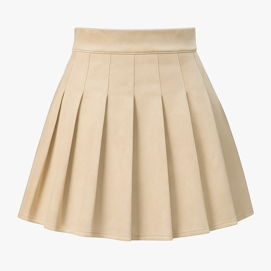 Suede pleated skirt Luisa Fashion