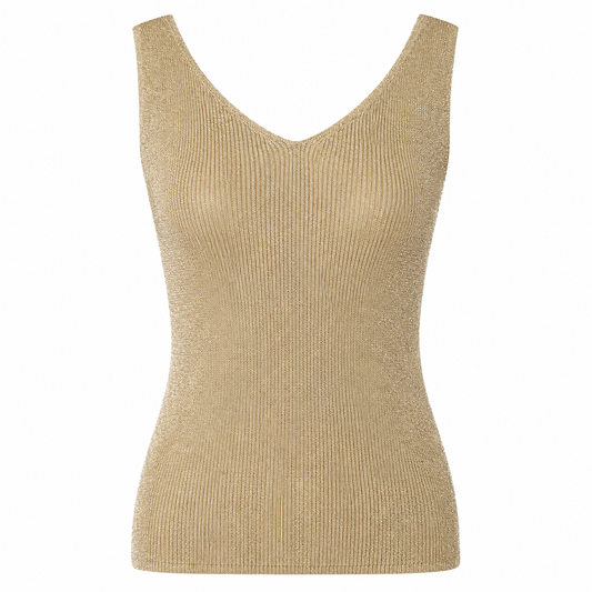 Metallic sleeveless top 