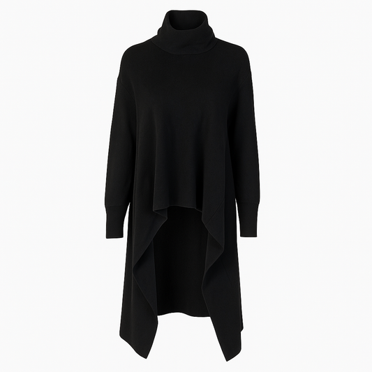 Asymmetrical knit sweater