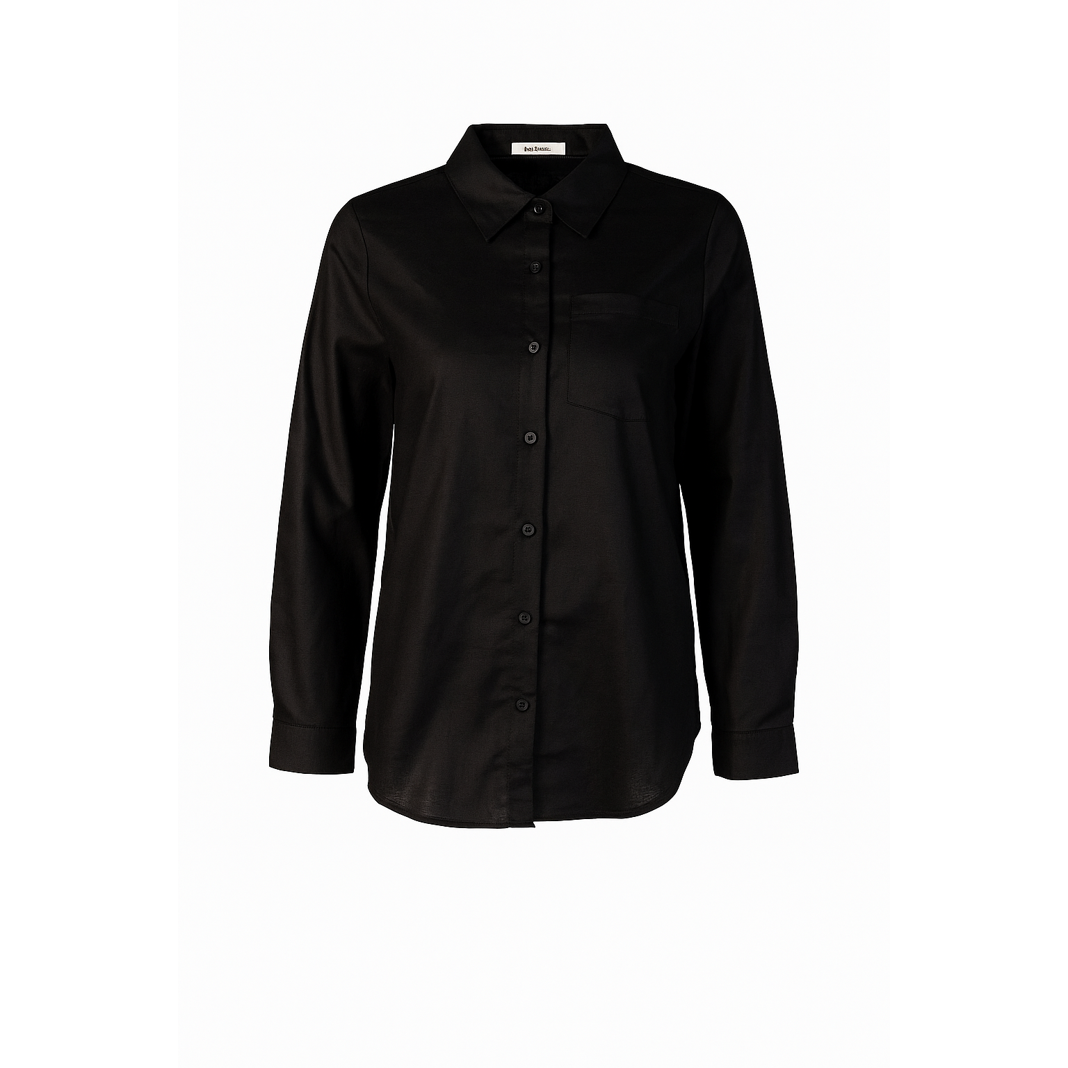 Linen black shirt AOSTA
