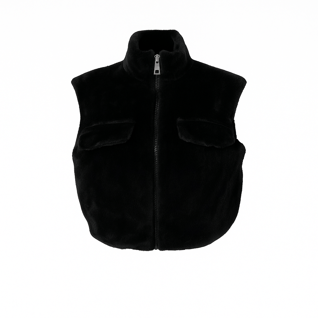 Eco fur waistcoat