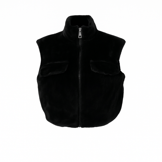 Eco fur waistcoat