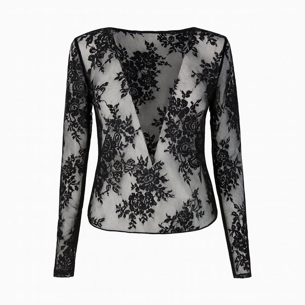 Long sleeves dentelle top