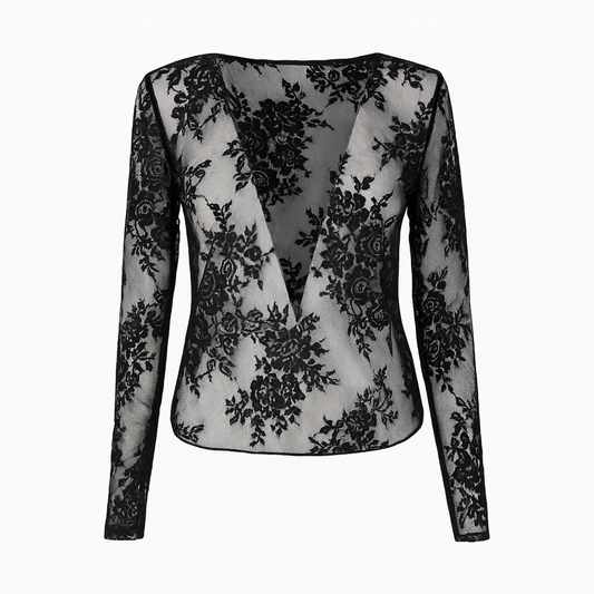 Long sleeves dentelle top