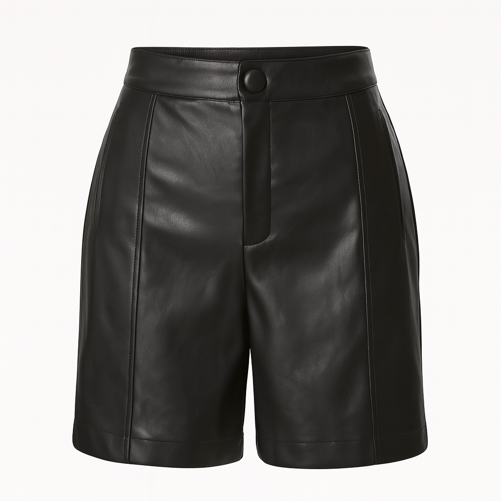 Leather bermuda
