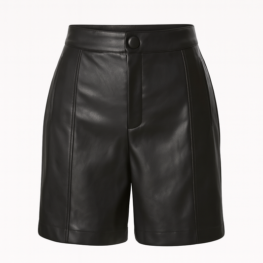 Leather bermuda