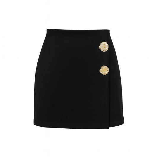 Black skort