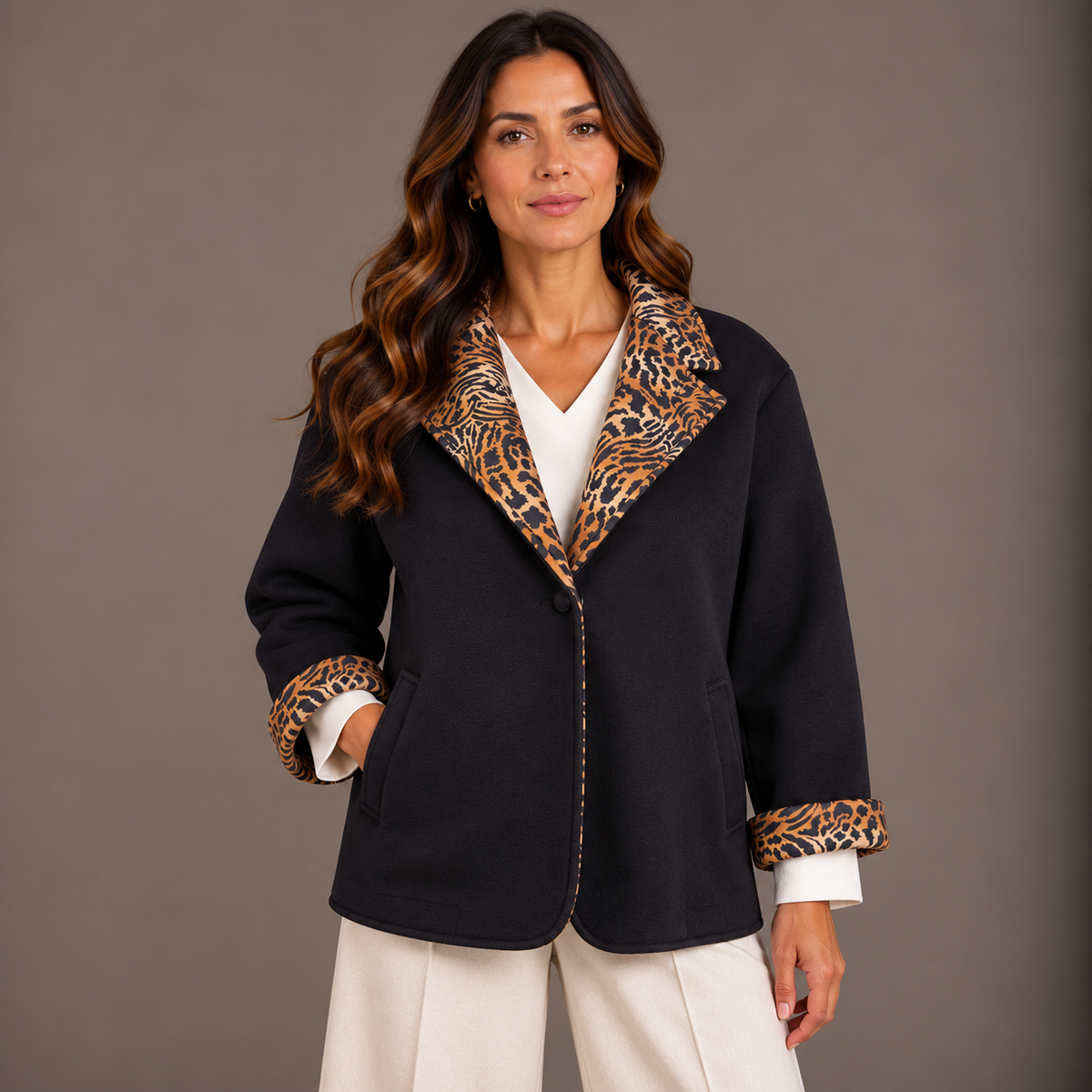 Black Oversized Jacket for Women