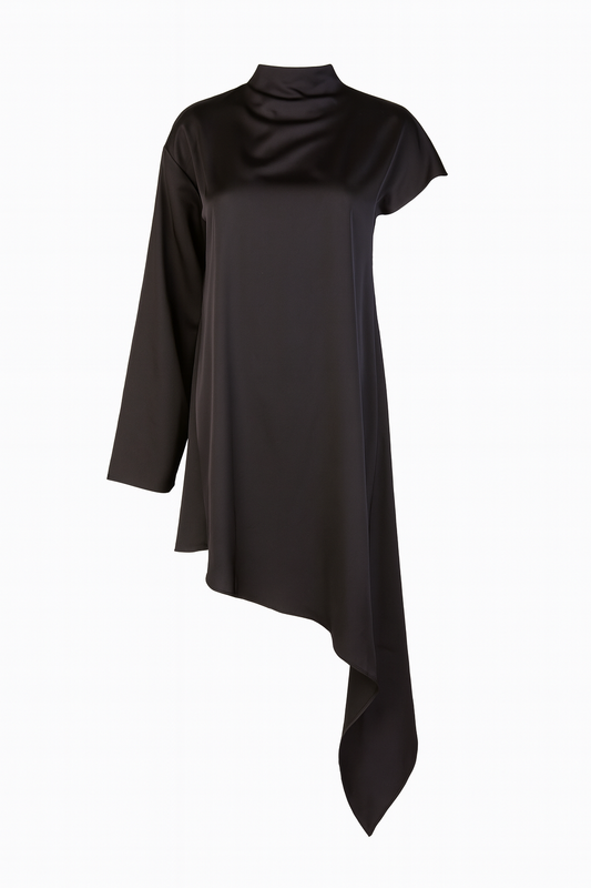 Asymmetrical black dress