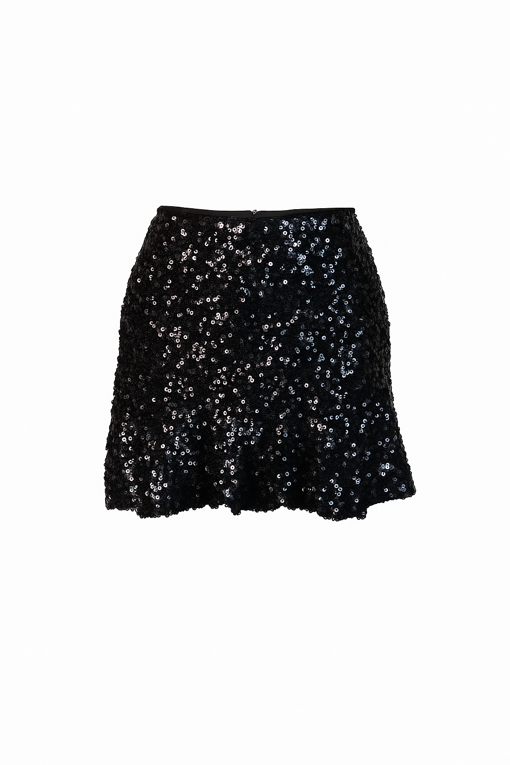 Sequined black skirt