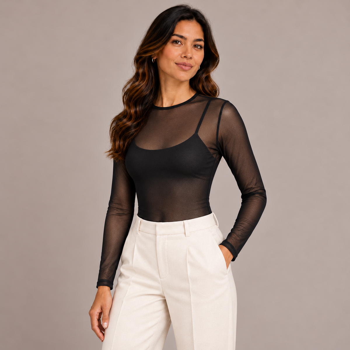Black Sheer Bodysuit – product photo 1