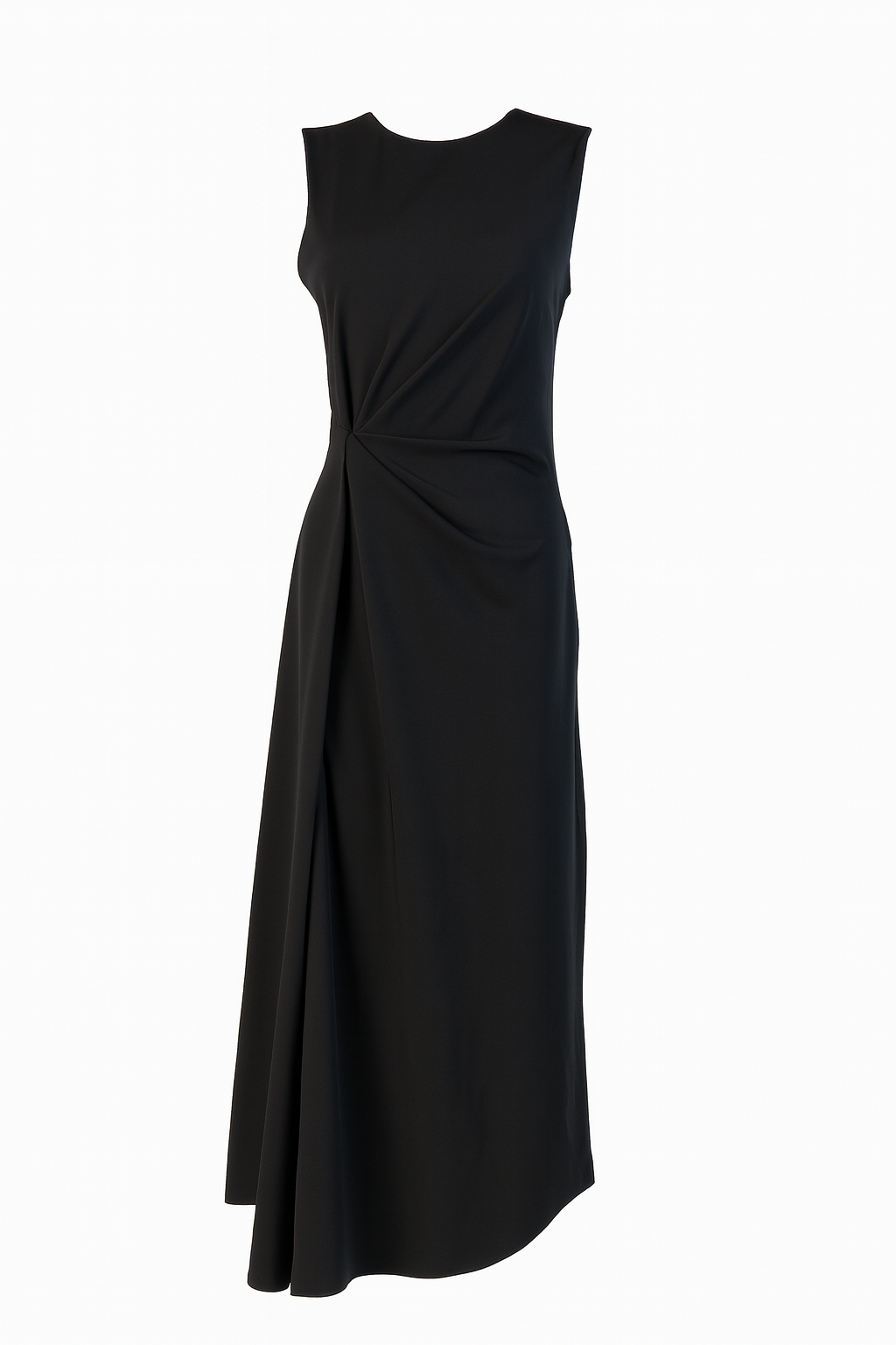Black draped dress