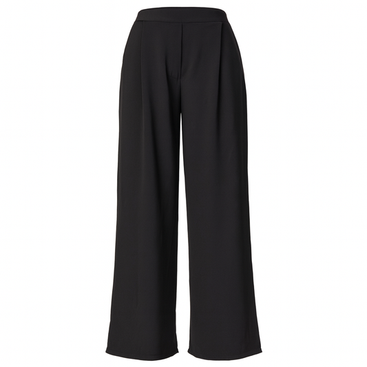 Wide legs trousers with elastic waistband