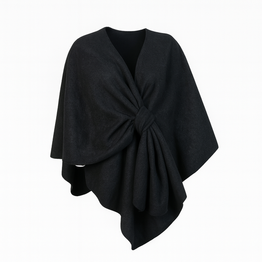 Knit pancho