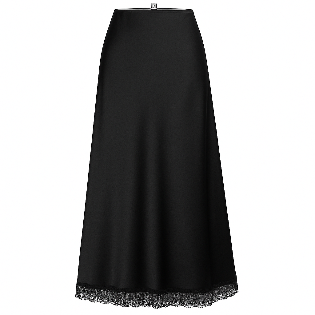 Satin midi skirt Dentelle CHANCE ITALIA