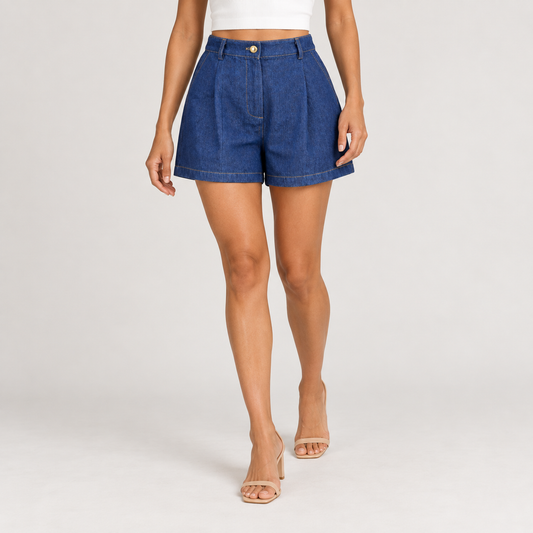 Blue Denim Shorts 