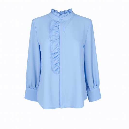 Shirt with tulle details