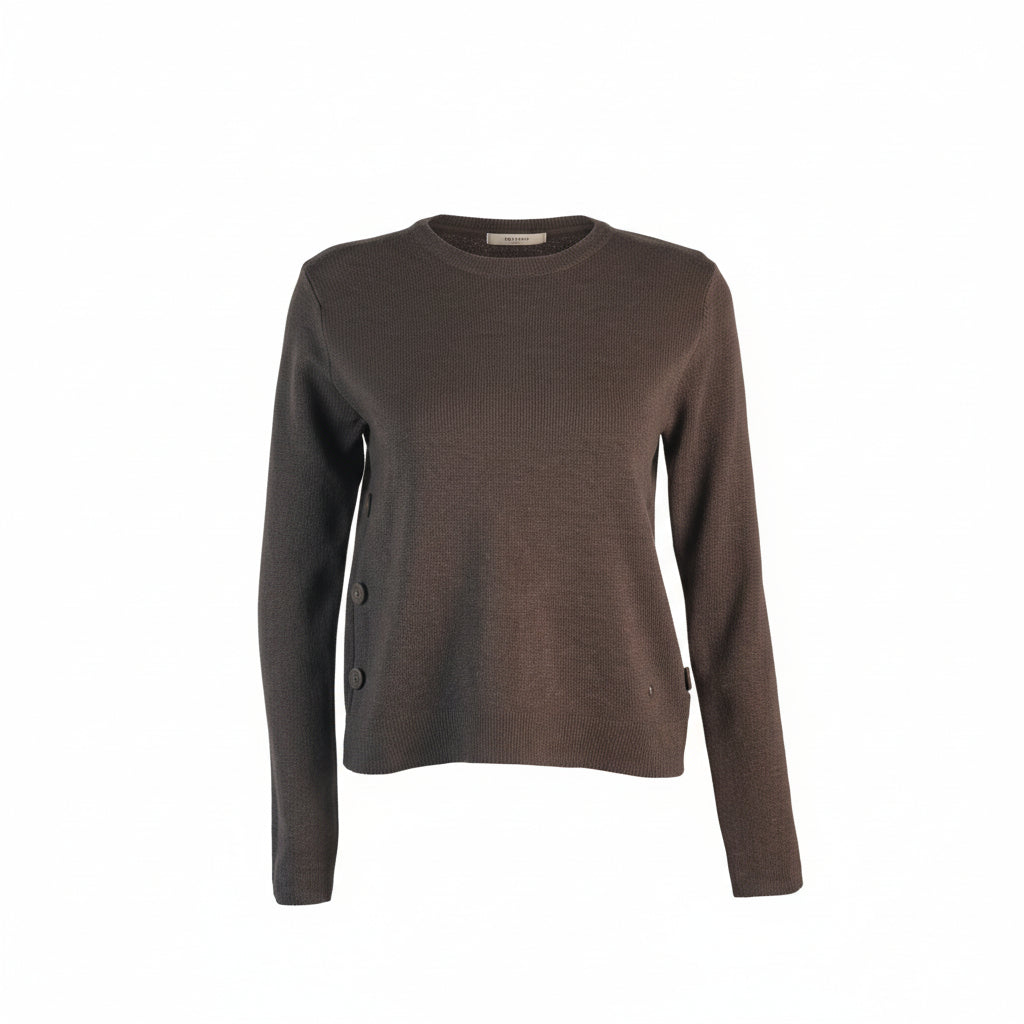 Plain knit with buttons on the side Giomar