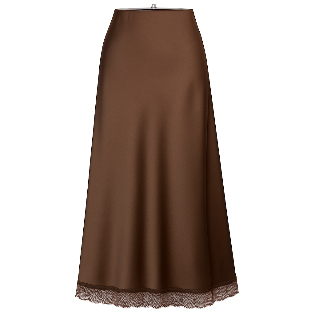 Satin midi skirt Dentelle CHANCE ITALIA