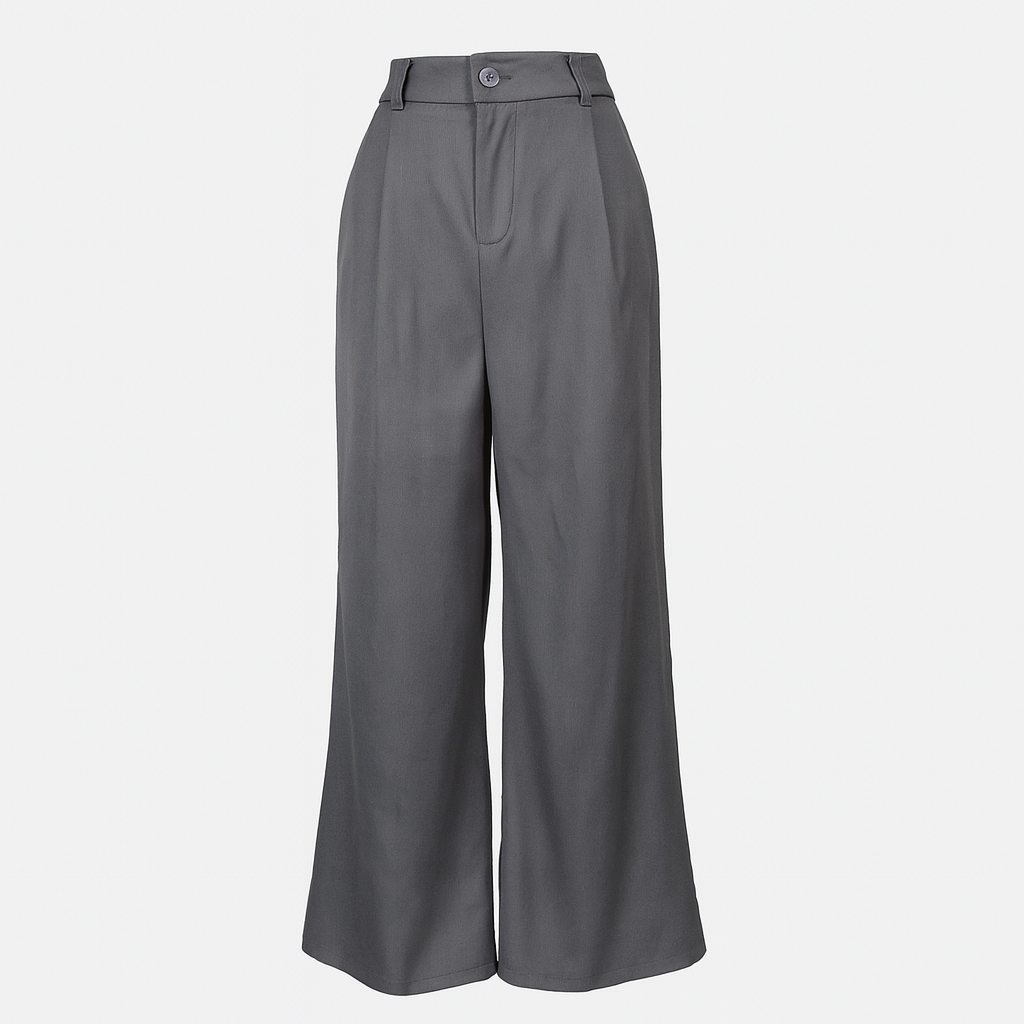Regular fit trousers  available in black and dark grey FEELKOO