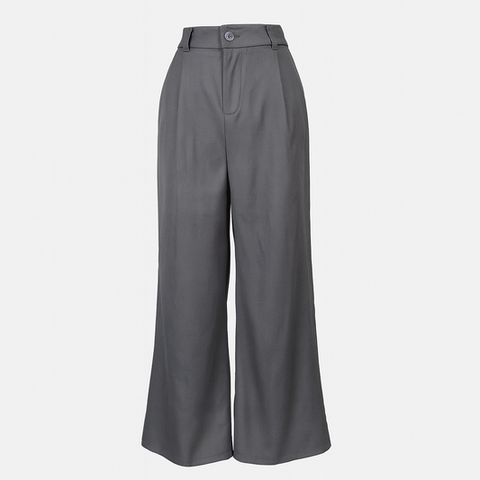 Regular fit trousers  available in black and dark grey FEELKOO