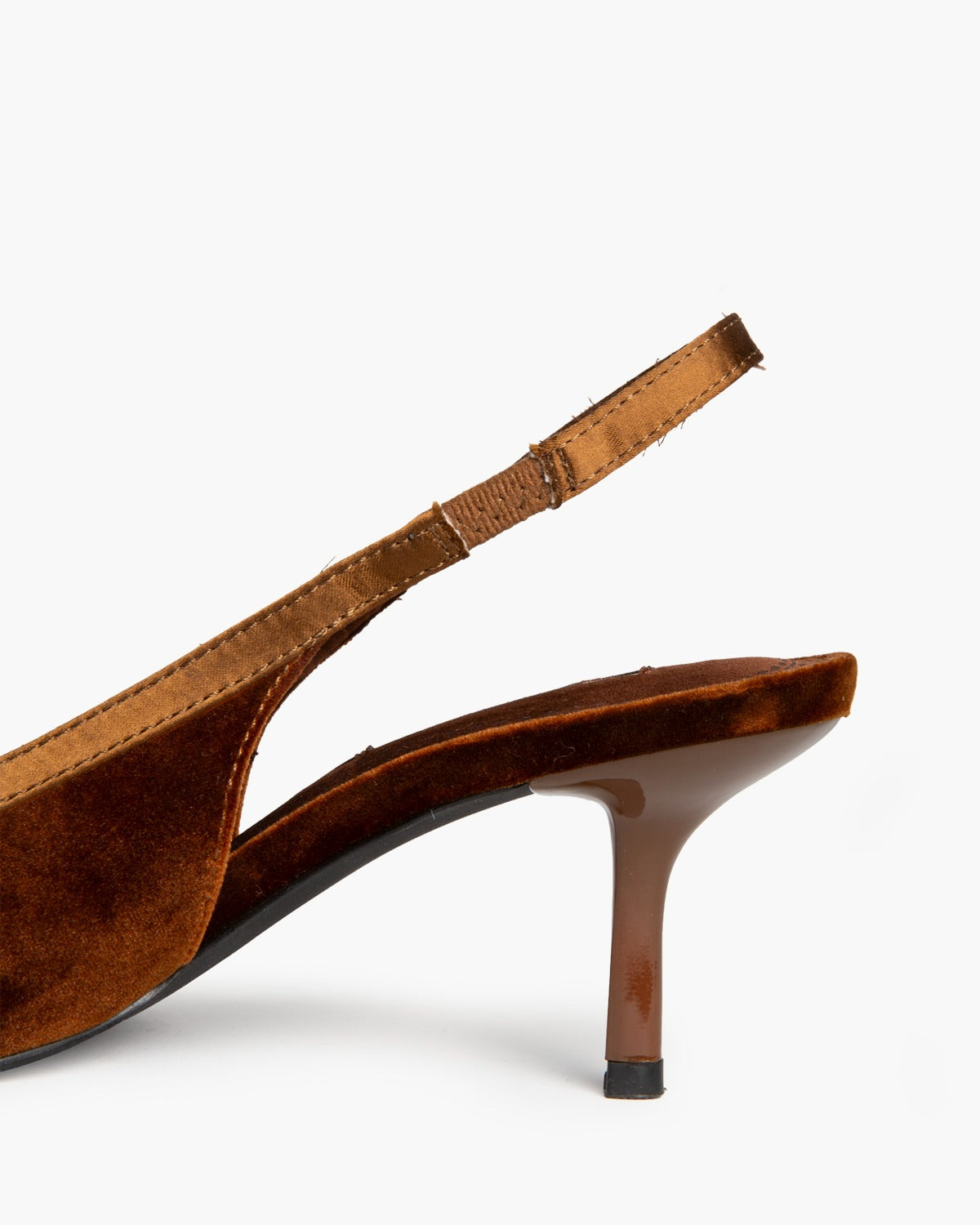CORINA M6717 camel velvet bow-detail slingback – view 5
