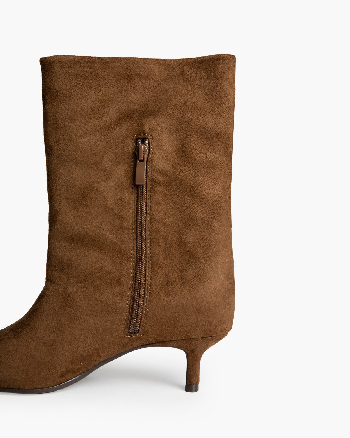 CORINA M6891 brown suede kitten-heel ankle boots – view 5