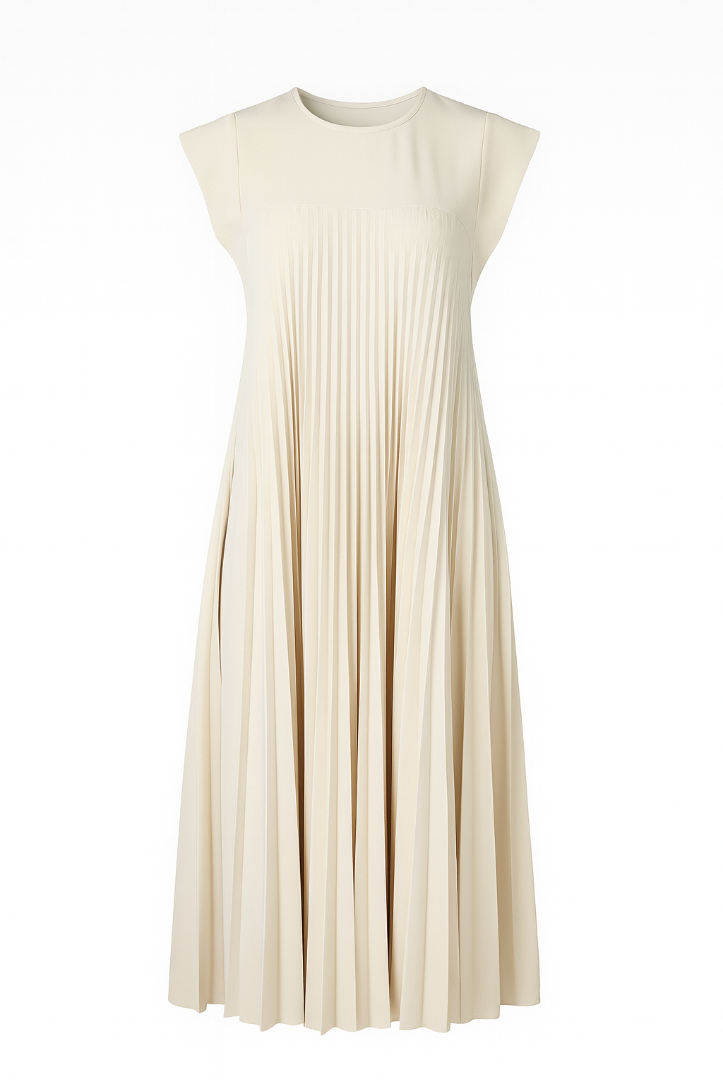 Pleated midi dress