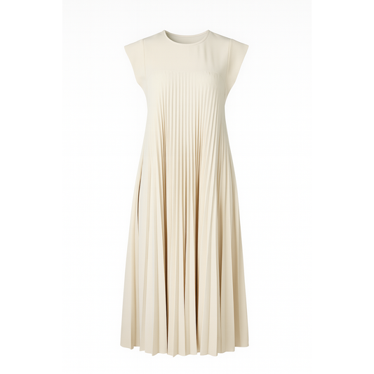 Pleated midi dress