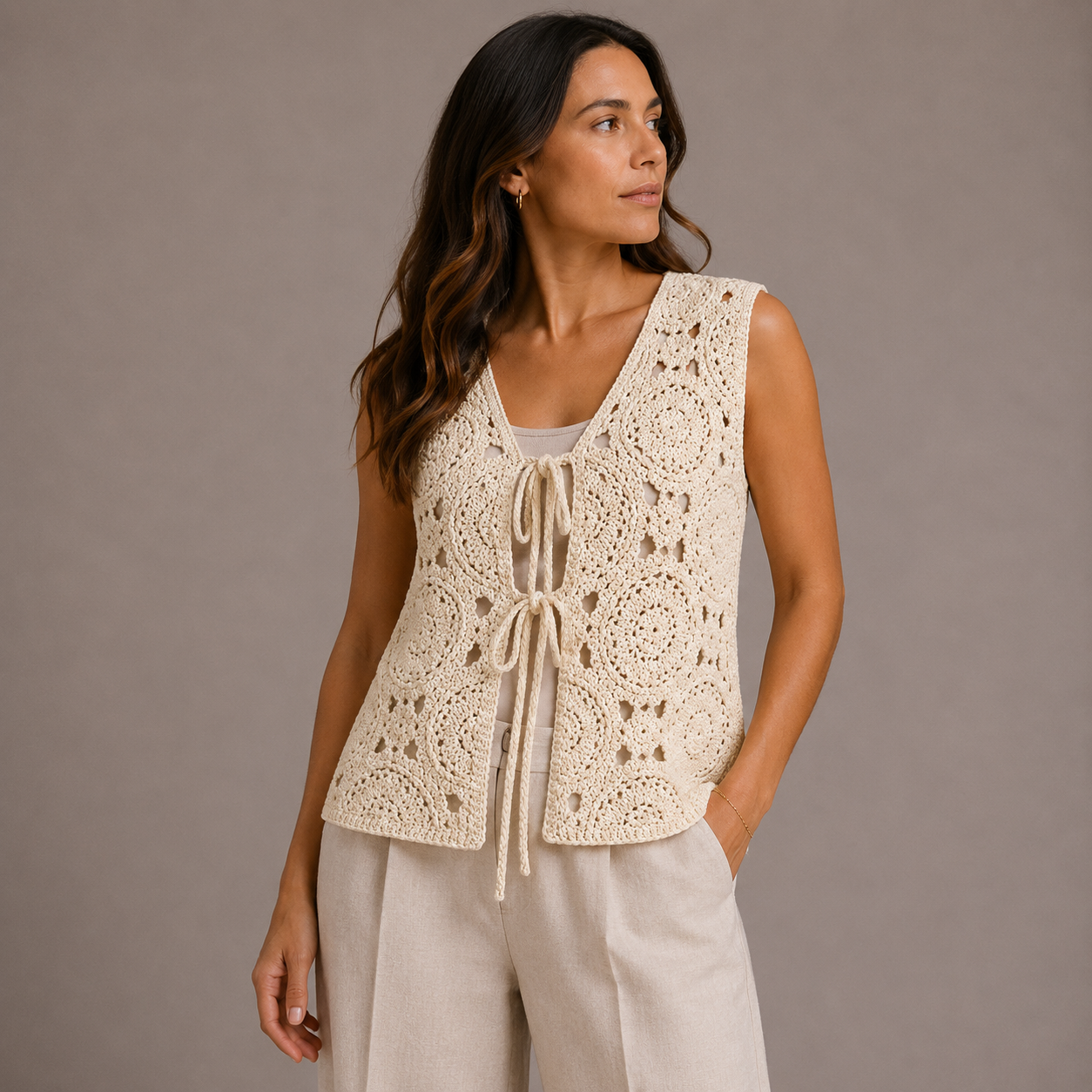 Crochet waistcoat 
