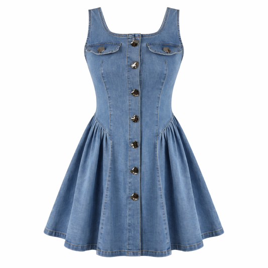 Short Denim dress LOUIZA FASHION